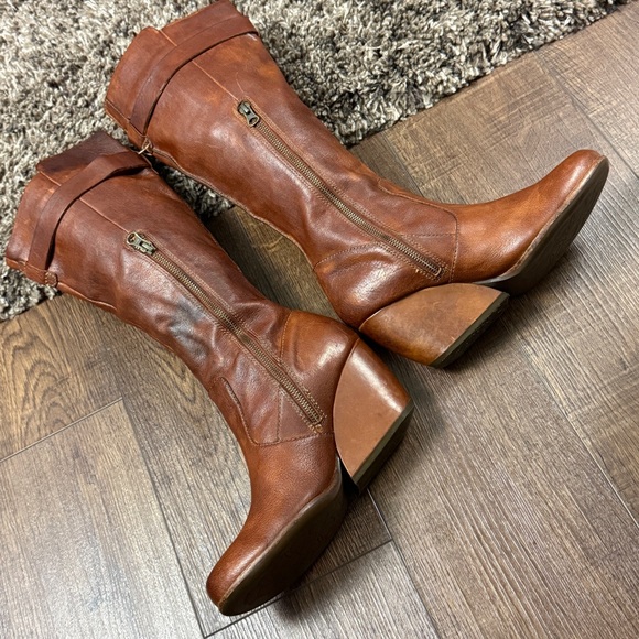 KORK-EASE Shawna Brown Leather Knee-High Boots Size 9 1/2 Women - Picture 3 of 15